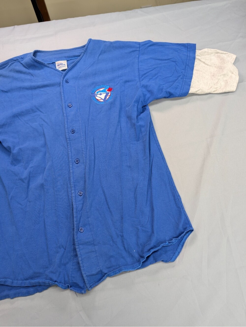 Toronto Blue Jays Chalk Line Vintage Button Jersey Large